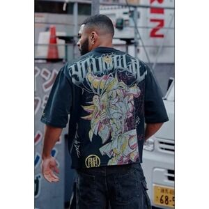 YOUNGLA x Yu-Gi-Oh! Dark Magician Girl T-Shirt Model 4123 Size Large Brand‎ New